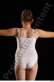 Ruby  3 back view flexing trunk underwear upper body…